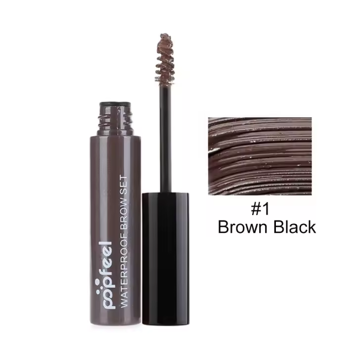 Potenciadores de cejas maquillaje impermeable Gel para cejas café negro marrón pintura tinte máscara cejas tatuaje tinte ceja cosmético - 1