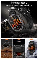 2025 Nuevo reloj inteligente militar para exteriores Pantalla AMOLED HD de 1,96 pulgadas, linterna LED, llamada Bluetooth, frecuencia cardíaca y presión arterial 100+ Modo deportivo Reloj inteligente resistente al agua - details 5