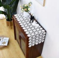 Corredor De Mesa De Encaje De Ganchillo, Mantel De Tela Hueca Floral, Elegante Corredor De Tocador Largo, pañal, 1 ud. - details 2