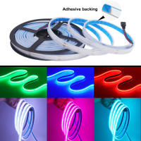 Tira de luces LED RGB COB, cinta Flexible FOB de 5M, 12V, 24V, 576LED/m, IP20, IP68, resistente al agua, para decoración del hogar y exteriores - details 8