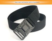 Cinturón táctico de liberación rápida para hombre y mujer, cinturón militar para exteriores, accesorios deportivos de nailon suave real, cinturón negro, nuevo - details 0