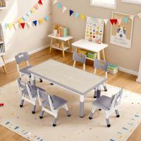 Mesa de Niños Ajustable en Altura Juego de Sillas de 4 Ideal para Jardín de Infantes y Habitación - details 51