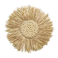 Corona de macramé tejida a mano, adorno de pared bohemio para dormitorio de bebé, guardería - details 7
