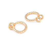 20 piezas de alambre trenzado de latón de Color dorado de 18K, 6MM, 8MM, anillos de salto, anillos divididos, suministros para fabricación de joyas, accesorios Diy - details 2