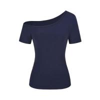 Camiseta de Color sólido para mujer, camiseta básica informal de manga corta para uso diario, ropa de mujer para todas las estaciones, camisetas para mujer - details 1