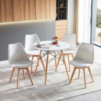 Comedor Redondo, Mesa Torre Moderna y Patas de Madera de Hay, 80 * 75 cm - details 7