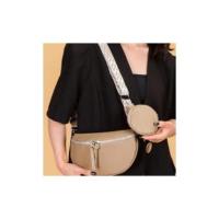 Riñoneras de media luna para mujer, bolso de pecho informal de cuero PU con monedero pequeño, bolsos cruzados de viaje de gran capacidad - details 19
