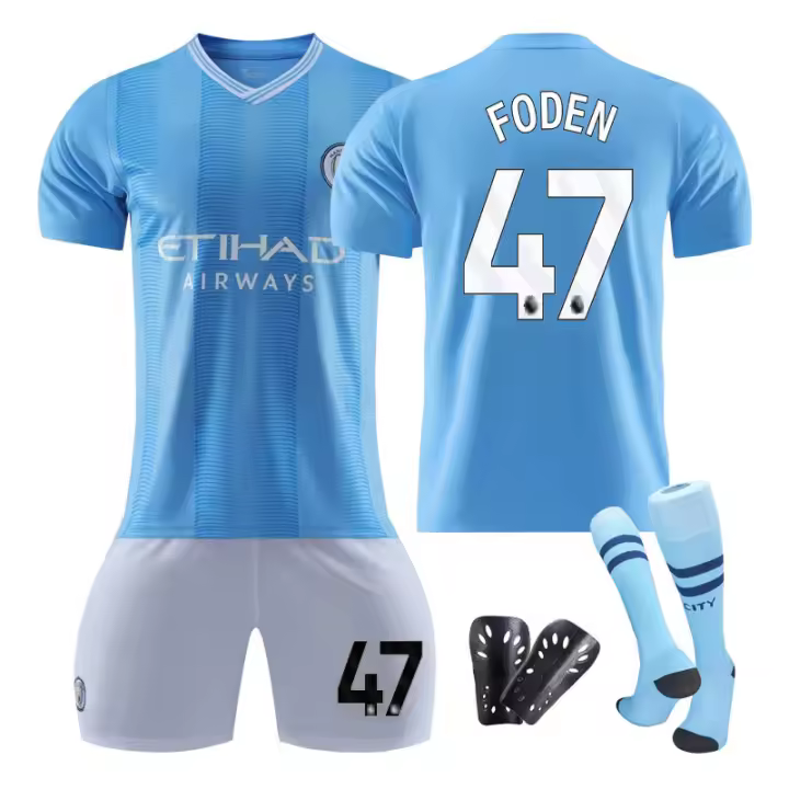 Adulto 2324 Barcelona Home Entrenamiento para niños Traje para adultos Jersey Uniforme deportivo Compra en grupo Uniforme de fútbol para hombres y mujeres - 1