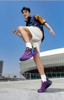 Nuevos zapatos de baloncesto transpirables finos de malla de verano, zapatillas informales ligeras con absorción de impacto y suela suave - details 3