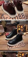 Botas de hombre de alta gama de cuero zapatos de hombre de piel de vaca de capa superior - details 11