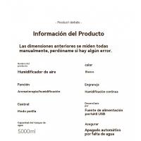 Humidificador de alta frecuencia 5L gran capacidad hogar gran spray humidificador de aire dormitorio máquina de aromaterapia - details 0