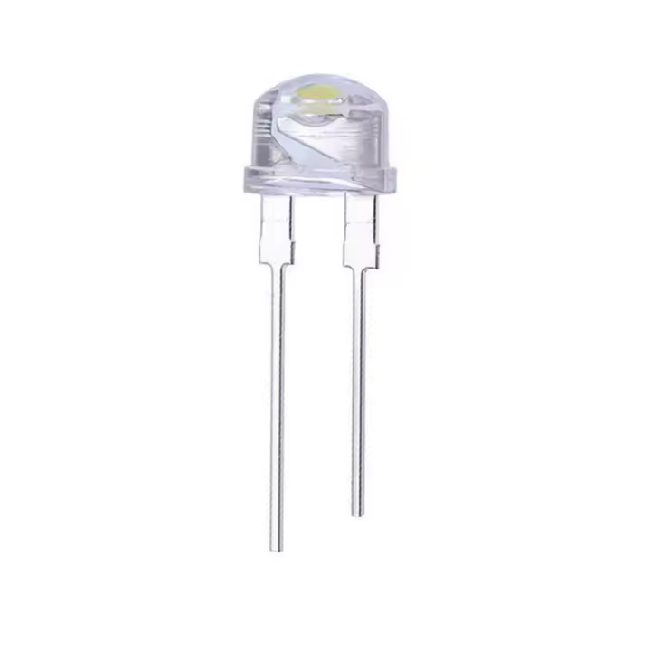 20PCS LED SMD F8 8mm 0.5W 0.75W 3.0-3.2V Straw hat LED Cold White 8000K Super Bright Lamp Wide Angle Transparent  Lamp Strawhat - 1