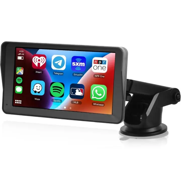 Pulgadas con Pantalla Tactil,Mirrorlink-Carplay Pantalla para Coche con Control de Voz/Bluetooth/FM/AUX/TF Card - 1