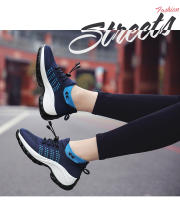 Zapatos para caminar de marca para mujer, zapatillas de deporte con calcetines de punto transpirables, zapatos cómodos para lactancia, zapatos deportivos con plataforma informales - details 2