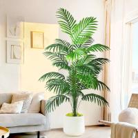 Palmera de Plástico Verde Planta Falsa Tropical para Jardín en Casa Ramas de 49.2 pulgadas - details 3