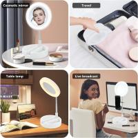 Espejo de Maquillaje con Luz LED, Espejo Plegable Ajustable para Viajes - details 3