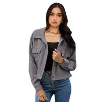 Camisa de abrigo de mujer dulce y fresca de pana de moda - details 4