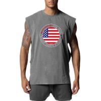 Oversized Men's Summer Mesh Quick Dry Fitness Sports Sleeveless T-Shirt Loose Mens Gym Clothing Cut Off Running Vest - details 5