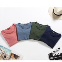 Novedad de verano, camiseta de manga corta de color sólido para hombre, ajustada, de algodón de bambú, talla europea, estilo coreano, camiseta informal de moda para hombre - details 11