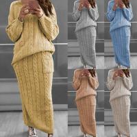 Suéter de punto de cable de moda para mujer, ribete de falda, nuevo - details 0