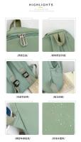 Mochila antirrobo para mujer, bolso de hombro de lona para adolescentes, mochila escolar para niñas, nueva moda - details 12