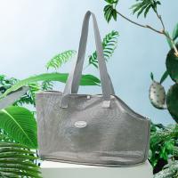 Bolso portátil de malla para cachorros y gatos, bolso de hombro suave y transpirable para cachorros, bolsas de viaje ligeras antiescape para mascotas - details 6