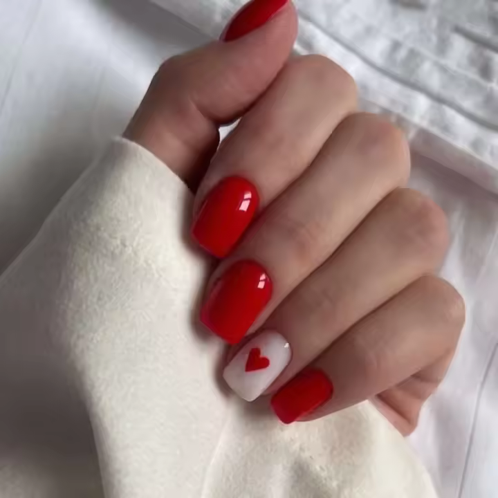 Set de Uñas Rectangulares Cortas Florales 24 Piezas, Desmontables, Sencille, Expuestas, Pegamento de Gelatina Incluido - 1