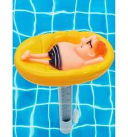 Accesorios para piscina Termómetro para piscina Termómetro flotante multifuncional de estilo de dibujos animados para spa amarillo - details 3