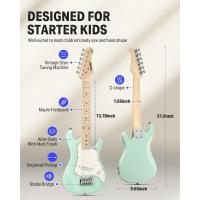 Kit de Guitarra Eléctrica Premium para Principiantes 30 Pulgadas, Estilo ST, Incluye Amplificador, Sintonizador, Capo, Bolsa, Cuerda, Cable (Rojo) - details 16