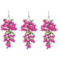 Bougainvillea Multicolor, flor Artificial, accesorios DIY, enredadera Floral realista, pétalos de seda, hojas verdes, flor falsa - details 15