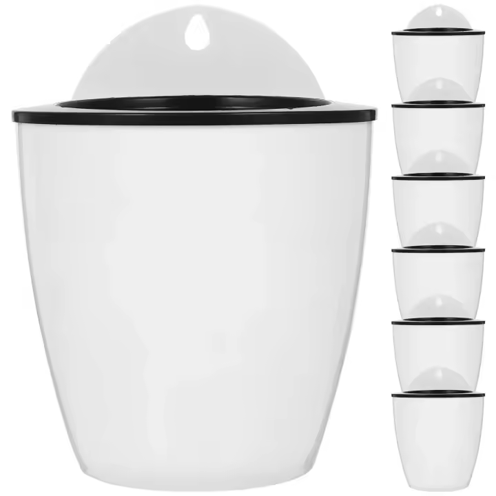 7 piezas de planta ETA, METEOS circular con contenedor, riego automático de interior de plástico - 1