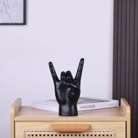 Estatua de Pose de resina negra de 7,7 pulgadas, decoración de escritorio, amantes de la música de la cultura rock, adecuada para decoración del hogar o la oficina, escritorio y estante - details 3