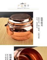 Tetera Duoma de cobre rojo de 10cm de diámetro/productos tibetanos/taza de agua bendita, botella del tesoro, botella limpia con 7 platos disponibles para - details 3