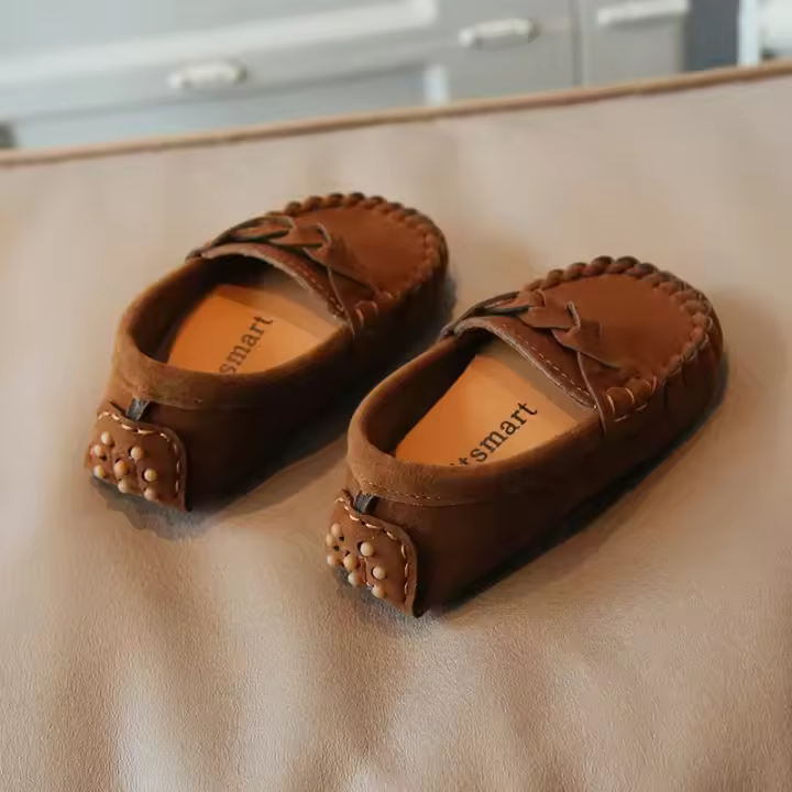 Mocasines Planos para Niños Zapatos Informales de Corea Suaves, Antideslizantes, a la Moda, Novedad de Primavera 2024 - 1