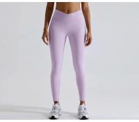 Mallas de Yoga para mujer, Leggings deportivos de cintura alta, elásticos, sin costuras, para gimnasio - details 1