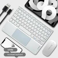 Teclado táctil inalámbrico recargable, 10 pulgadas, portátil, para iPad, tableta, teléfono, PC, magnético, Bluetooth, con ratón - details 10