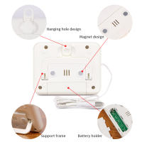 Medidor de temperatura Digital para interiores y exteriores, alarma, termómetro magnético para refrigerador, pantalla LCD con Sensor externo, nuevo - details 9