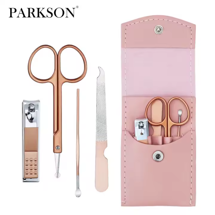 Parkson-cortaúñas profesional para manicura, juego de herramientas de acero inoxidable de alta calidad, cortador de uñas, tijera, pinza para cutículas - 1