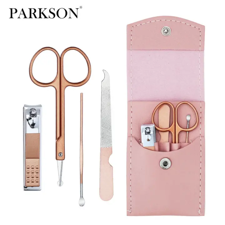 Parkson-cortaúñas profesional para manicura, juego de herramientas de acero inoxidable de alta calidad, cortador de uñas, tijera, pinza para cutículas - 1