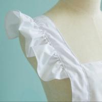 Delantal Blanco Retro con Volantes Ajustable para Maid Cosplay, Horneado, Limpieza Cocina y Dining - details 4