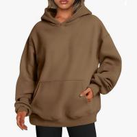 Sudaderas con capucha para mujer, corte holgado con bolsillo gris, ropa de diseñador coreano de los años 2000 - details 16