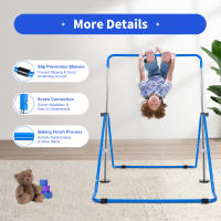 Barra de gimnasia Junior para niños, entrenamiento para gimnasio en casa, barras horizontales altas ajustables - details 6
