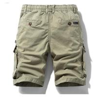 Pantalones cortos de algodón con múltiples bolsillos para hombre, Estilo vintage - details 2