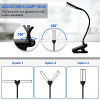Luz de Lectura LED Portátil Mini Lámpara de Escritorio con 14 LEDs Luz Nocturna Recargable por USB - details 4