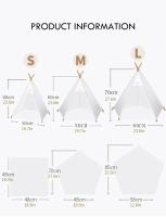 Carpa Para Mascotas Tepee Para Gatos Y Perros Casa De Perro Portátil Desmontable Lavable Con Almohada Y Tablero Para Pupusas Casa Para Gatos - details 1