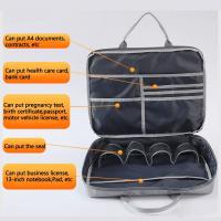 Bolsa de almacenamiento de sellos creativa, regalo perfecto, organizador de documentos Simple con múltiples ranuras, bolso con asa, estuche de almacenamiento de archivos, carpetas a4 - details 3