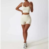 Conjunto de Yoga Sin Costuras para Mujeres Uniforme de Gimnasio de Entrenamiento Sujetador PIESS - details 14