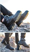 Botas de seguridad de invierno para hombre, ligeras y cómodas, punta de acero, zapatos de trabajo industriales antiperforación para exteriores, pie, 2025 - details 14