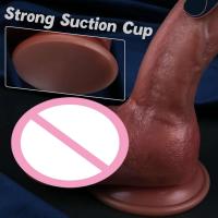 Dildo de Piel Suave y Sensual Gran Tamaño, Sensación Realista, Ventosa para Masturbación Femenina - details 0