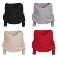Buñada de invierno para mujer Cálida con capa de manga Ideal para regalos de Navidad y Día de Acción de Gracias - details 2